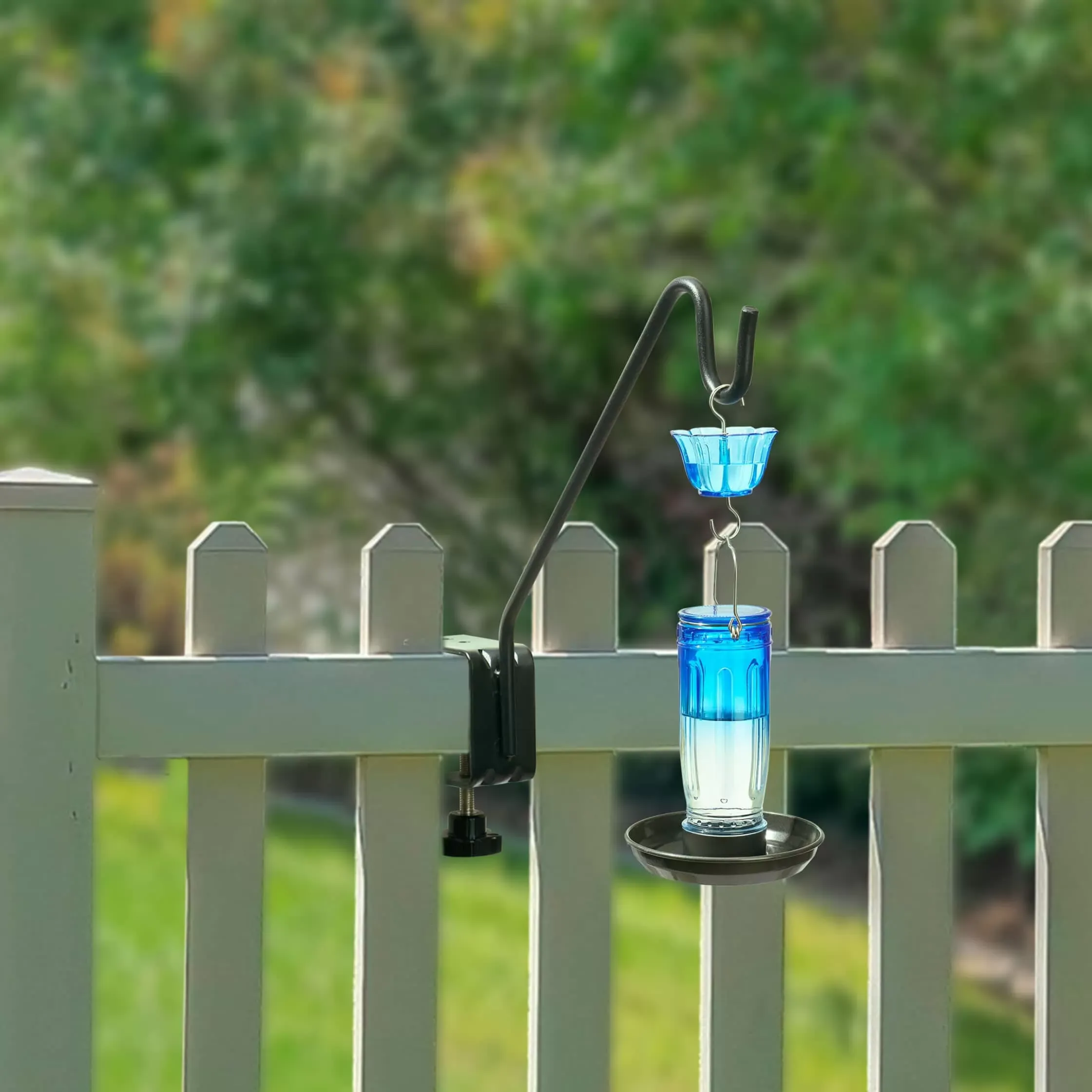 Compact Clamp-On Hook for Deck Railings