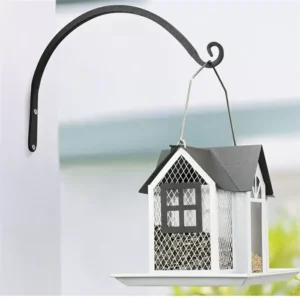 Curved Wall-Mount Hook for Bird Feeders