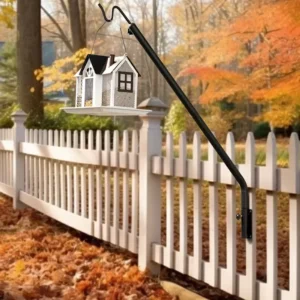 Angled Deck-Rail Hanger for Bird Feeders