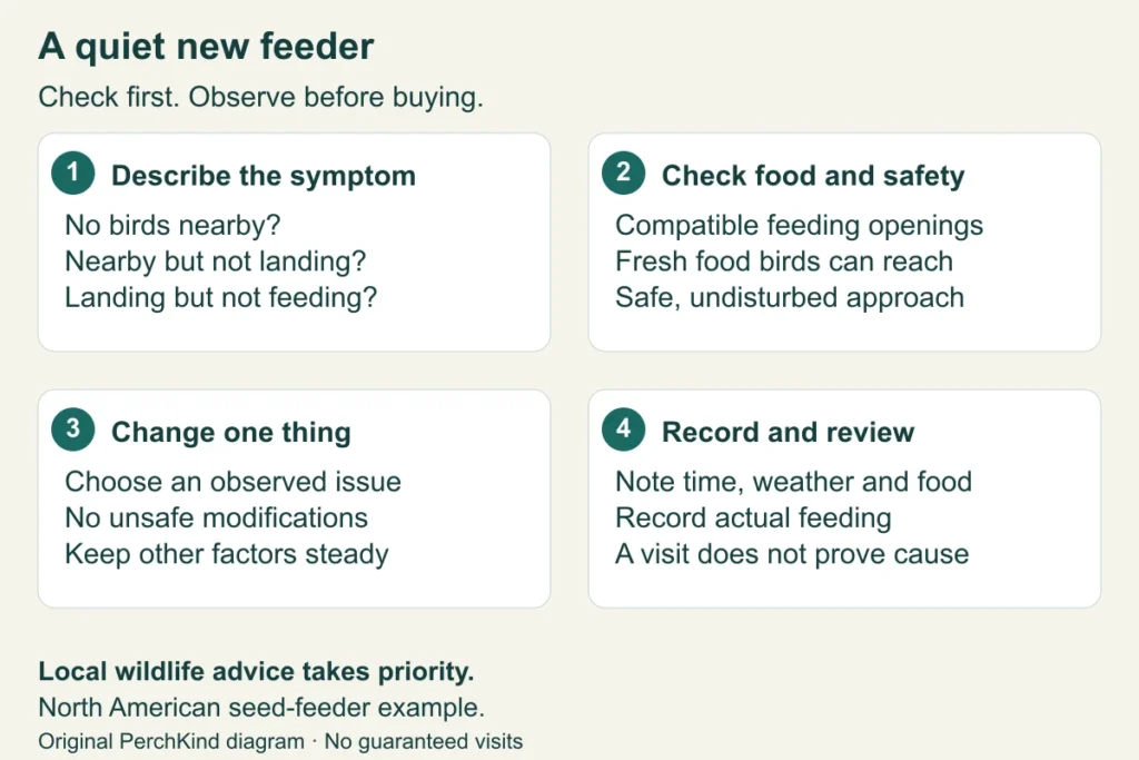 Birds Not Using Your New Feeder? Check the Symptom First