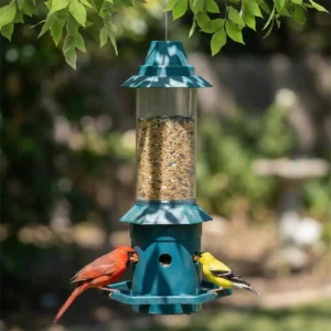Weight-Responsive Hanging Seed Tube Feeder