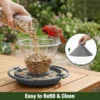 Cone-Roof Hopper Feeder with Ring Perch – product image 6
