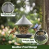 Cone-Roof Hopper Feeder with Ring Perch – product image 7