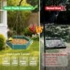 Polygon Hanging Platform Feeder with Raised Rim – product image 7