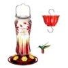Floral-Pattern Glass Nectar Feeder – product image 2