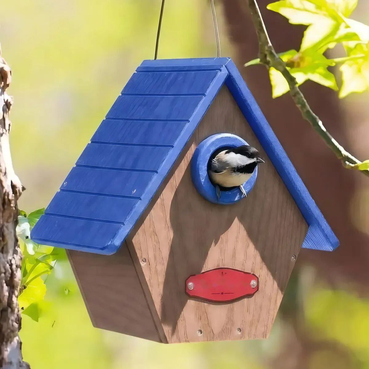 Suspended Nest Box with Pitched Roof