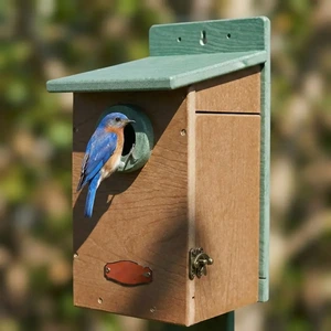 Sloped-Roof Nest Box with Front Access Door