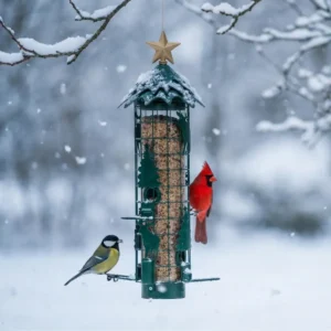Star-Topped Tree-Canopy Tube Bird Feeder